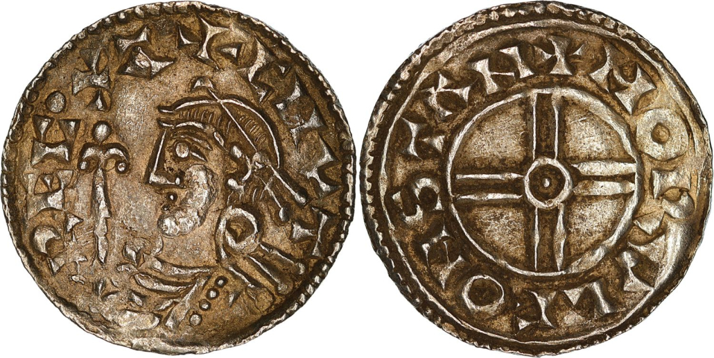 Cnut, Silver 'short cross' Penny, Stamford mint [ECA-7] | Colonial ...